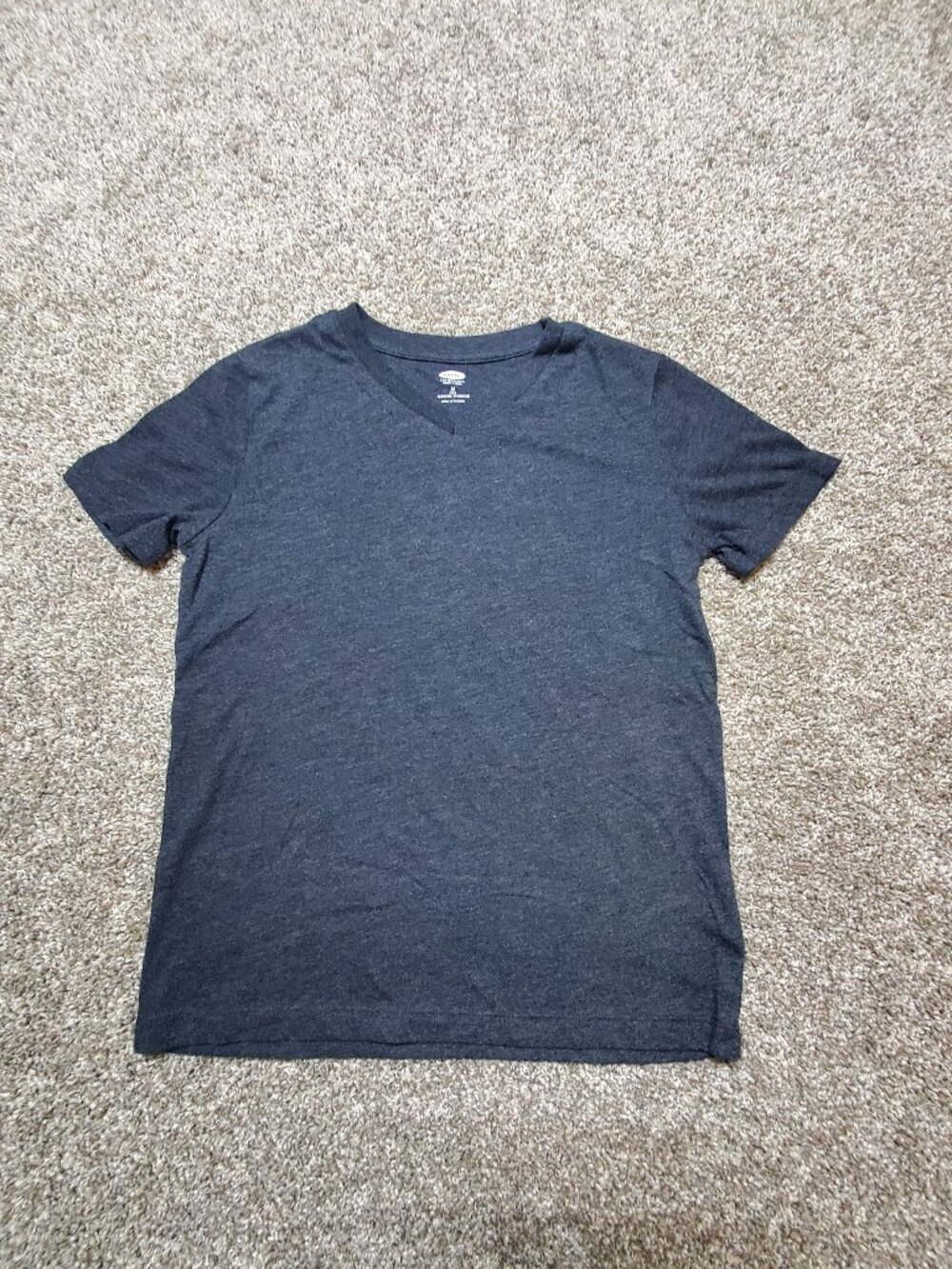 Old Navy V Neck T Shirt Girl's Size 8 Black